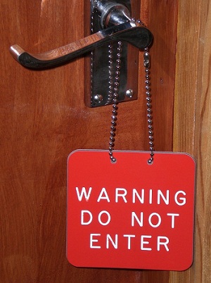 Door Handle Sign - Free Engraving